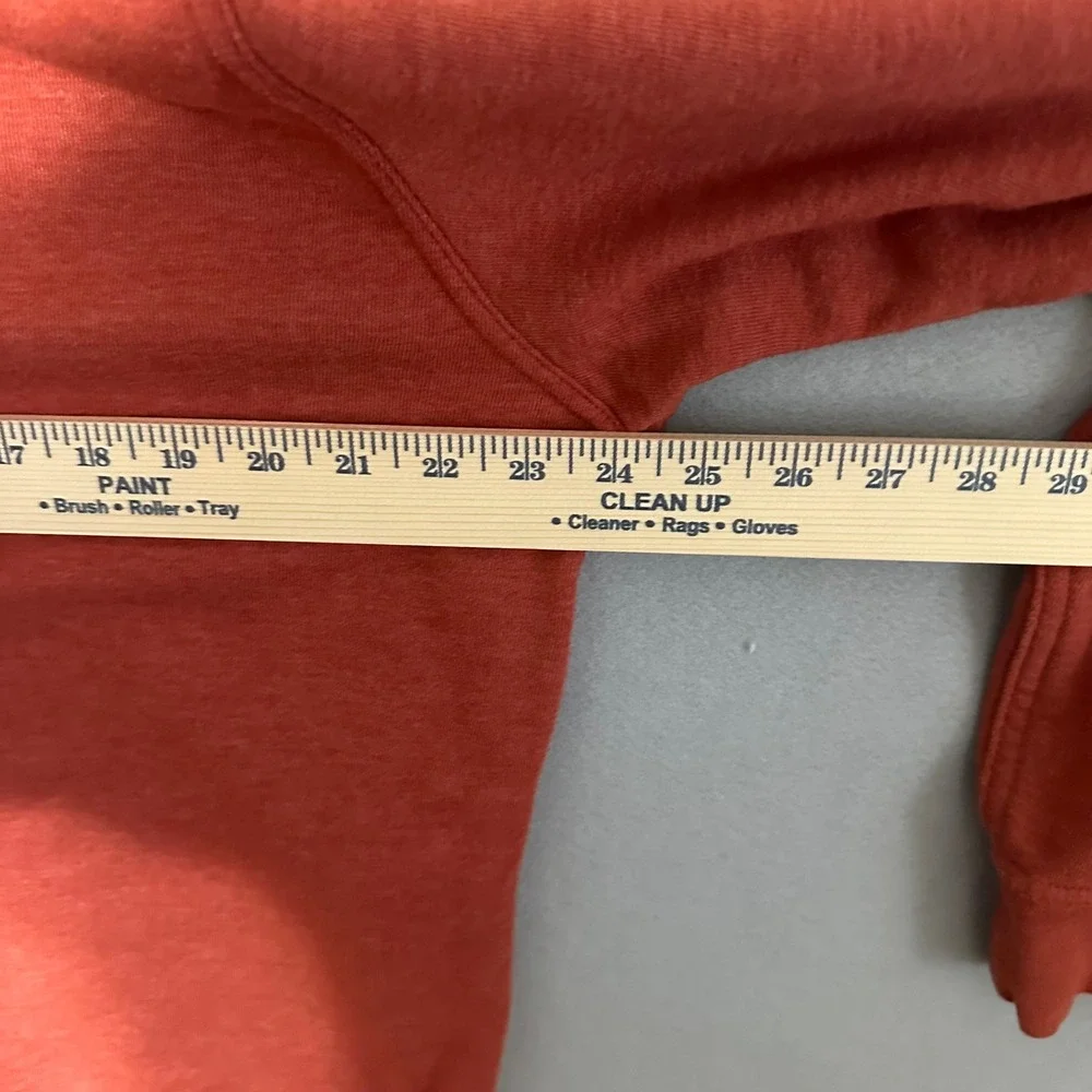 The North‎ Face Mens Half Dome Pullover Hoodie XL Rust Orange Navy Blue Logo